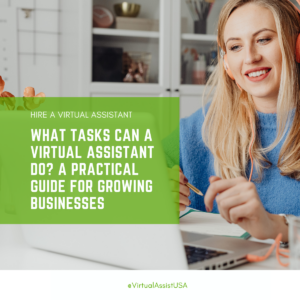 Business owner working with virtual assistant support to manage tasks and improve productivity